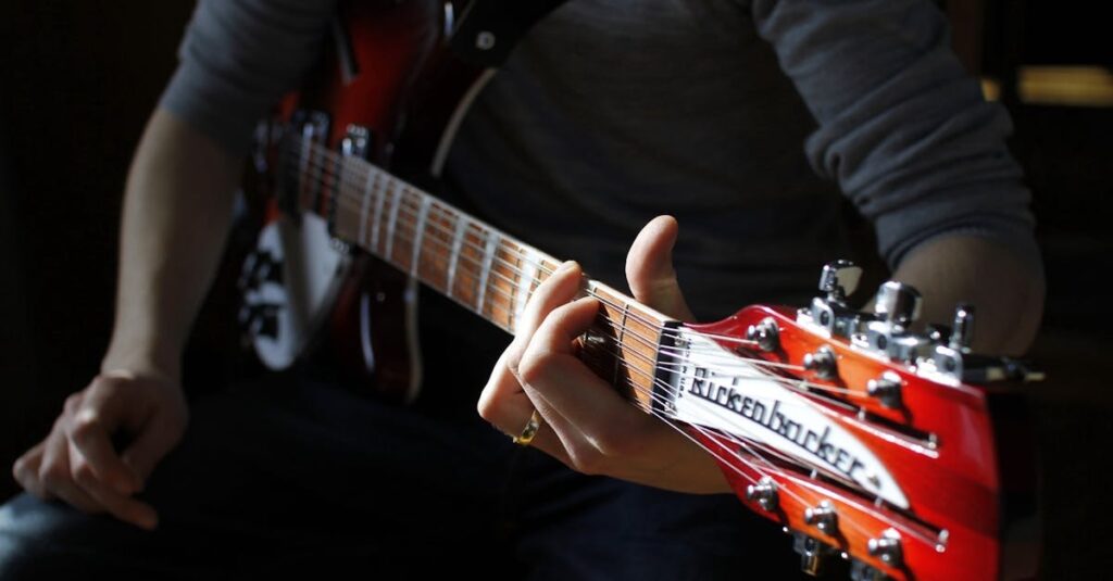 アコースティックギター初心者が実践する練習方法のイメージ